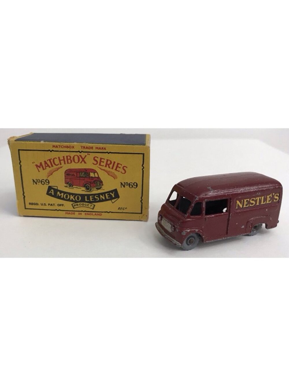 Vintage Original 1959 Lesney Matchbox #69 Commer 30 CWT Nestle's Van w/ Box